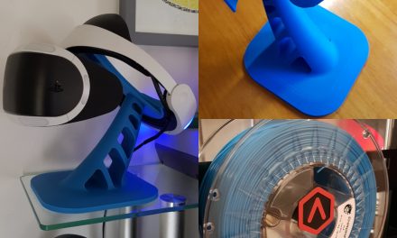 PSVR 3D Printed Stand in Emvio Cool Blue
